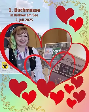Frau mit Büchern, Autorin