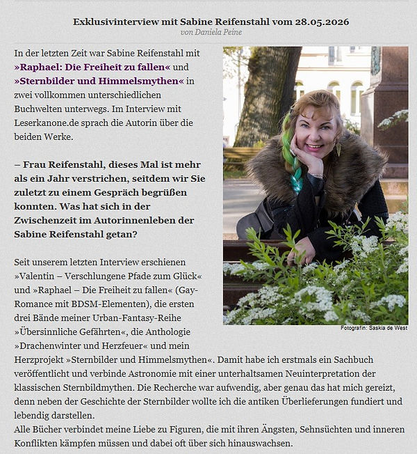 Interviewausschnitt mit leserkanone.de
