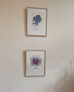 affiche décorative française bouquet de fleurs dessinée par Sarah créatrice artisane et imprimée en France