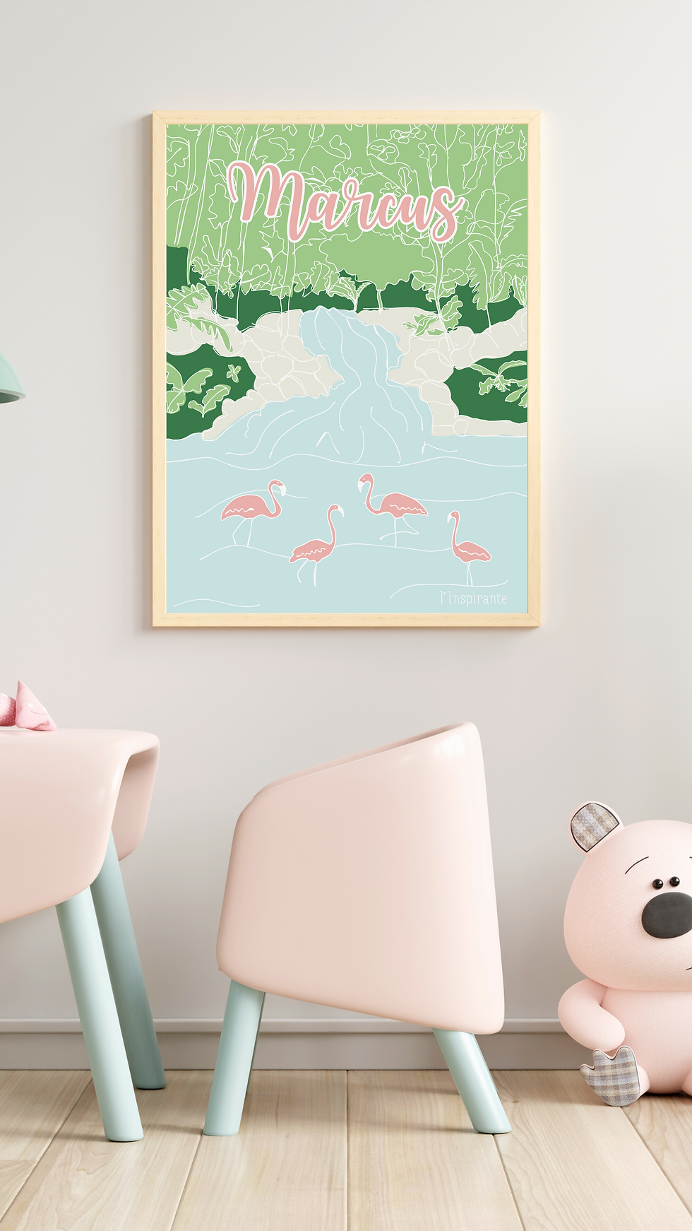 Miniature : Peace & Flamingos