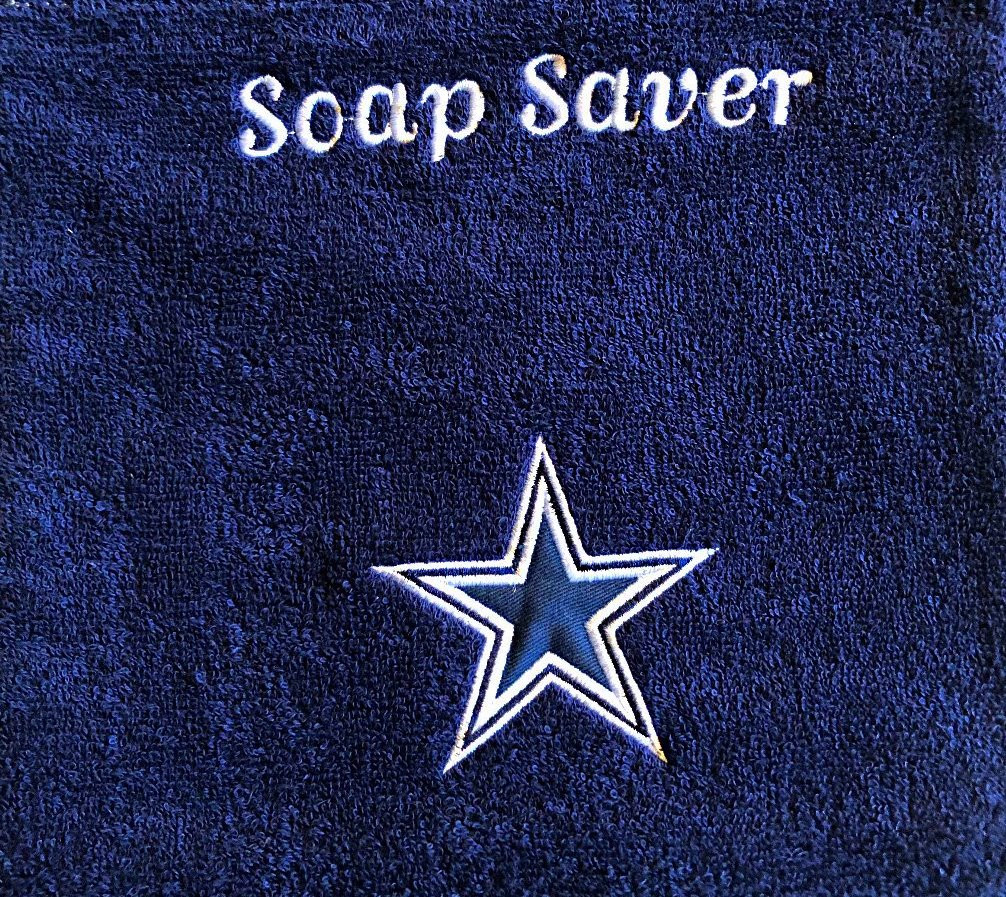 COWBOY'S TEAM LOGO SOAP SAVERS (DOUBLES AS A CARRY BAG)