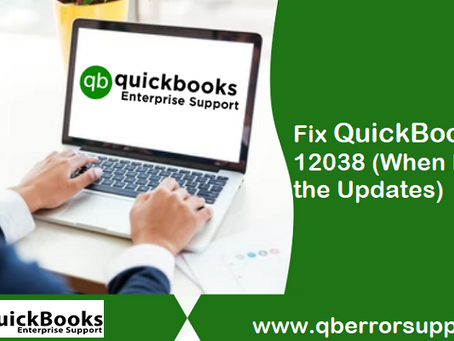 How to fix the QuickBooks error code 12038?
