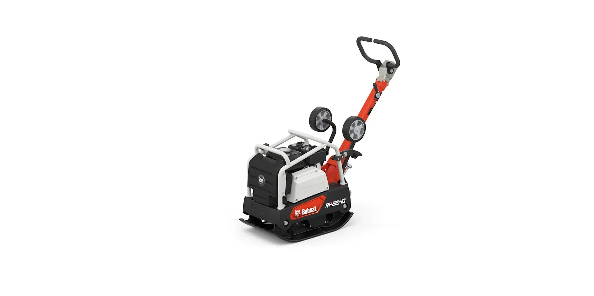 Bobcat RP 22.40 Tweerichting Trilplaat, machine on white background, De Jong Techniek.