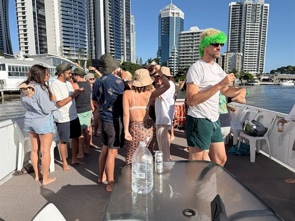 Dance floor with Surfers skyline backdrop