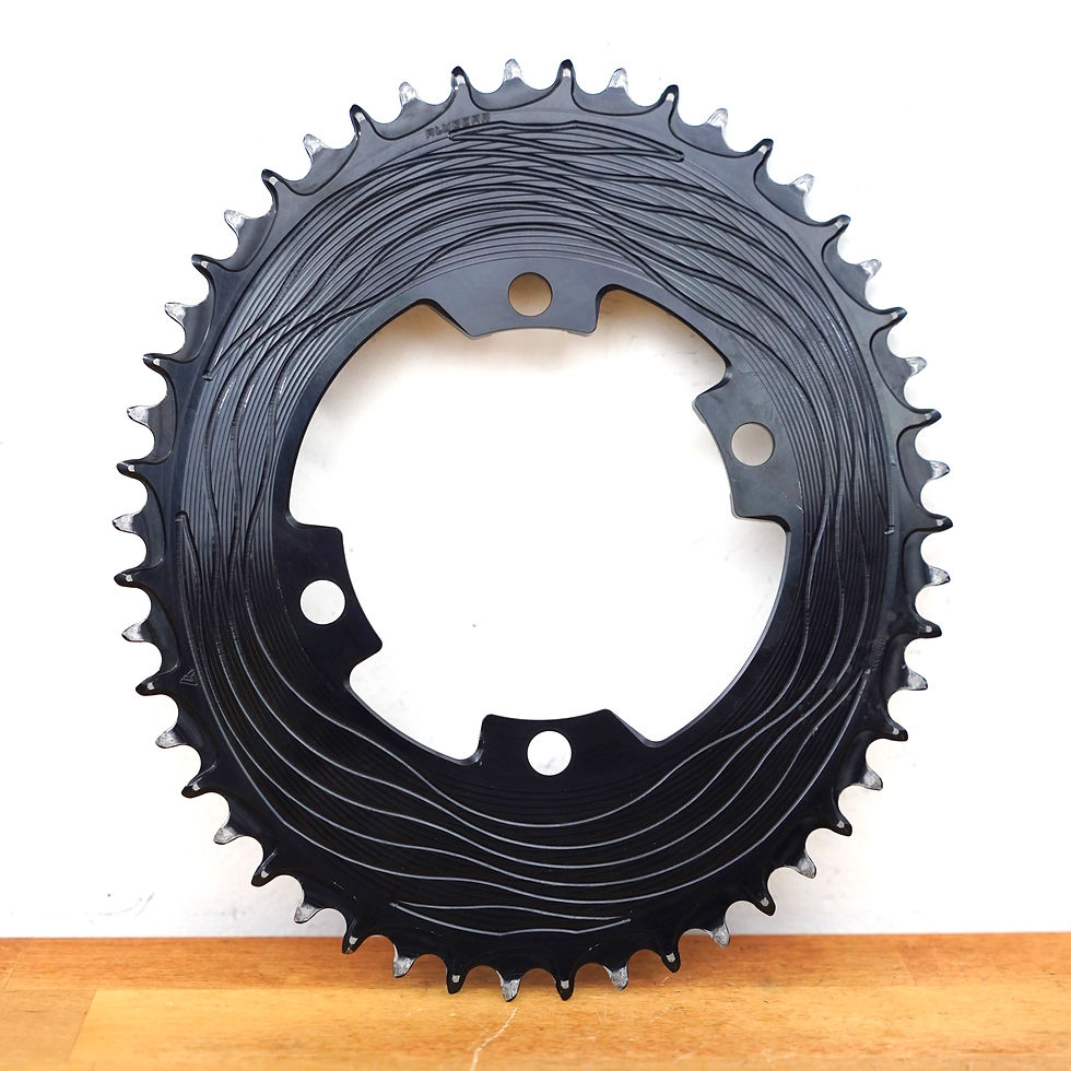 ALUGEAR Oval Chainring Black 50 Tooth 107mm BCD Road Bike Part