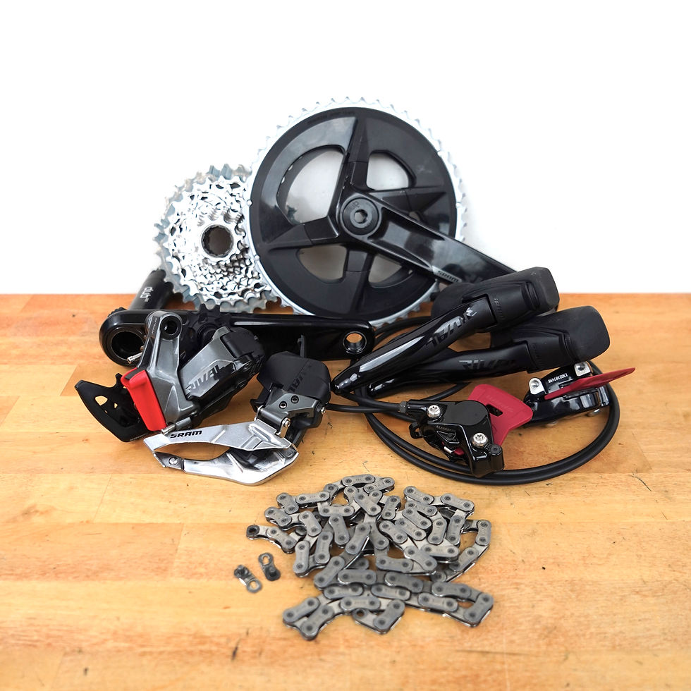 Sram Rival AXS Power Meter Groupset 2x12 Speed Crankset Derailleurs Disc Brakes