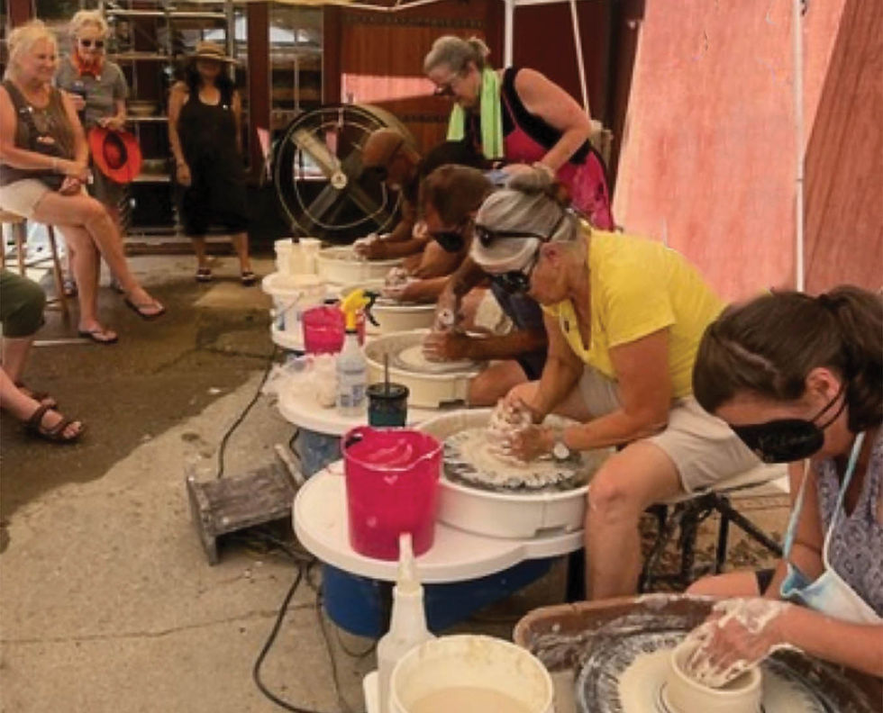 Ceramics Festival Pottery Throw down at Quyle Kilns in Murphys California.