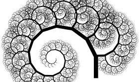 black and white fractal