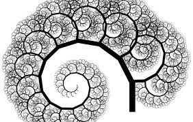 black and white fractal