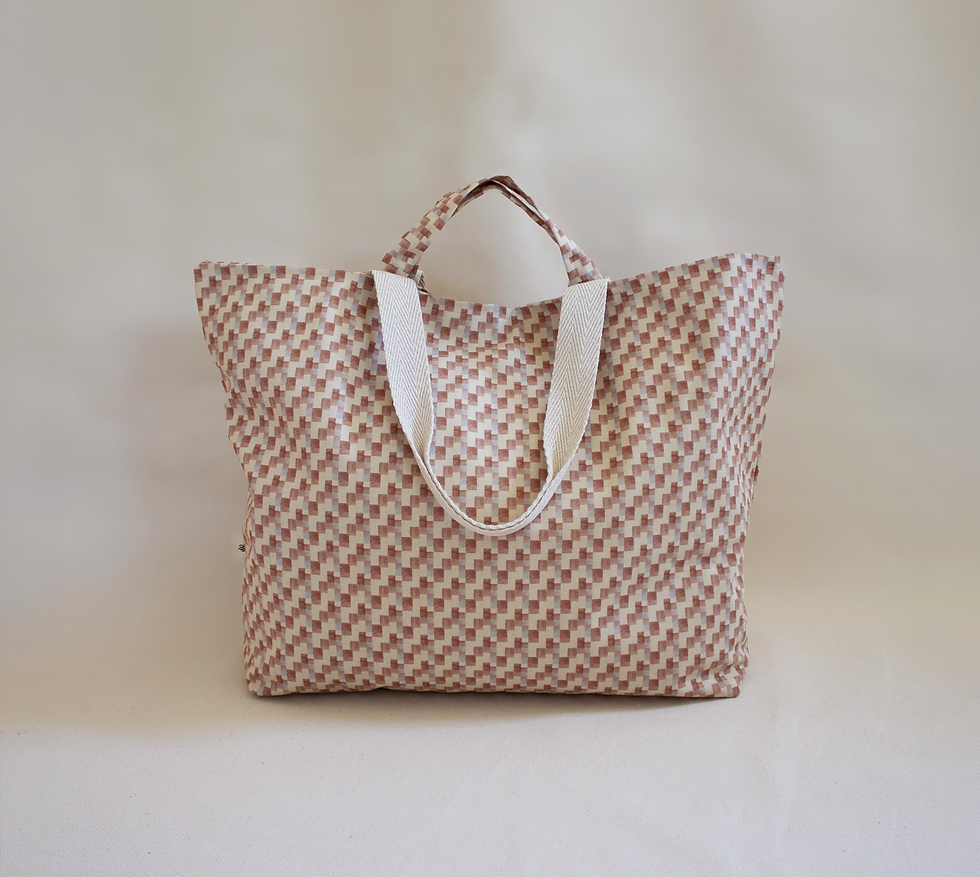 Anni Alba von Lussalvas- Shopper und Tuch  aus Biobaumwolle mit Bauhaus Print