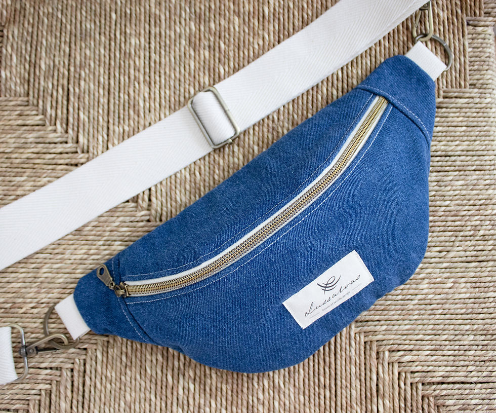 Bauchtasche Sarah Denim - Bluejeans-oben