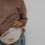 Thumbnail: Bauchtasche in Naturfarben. Baumwollmischung.
