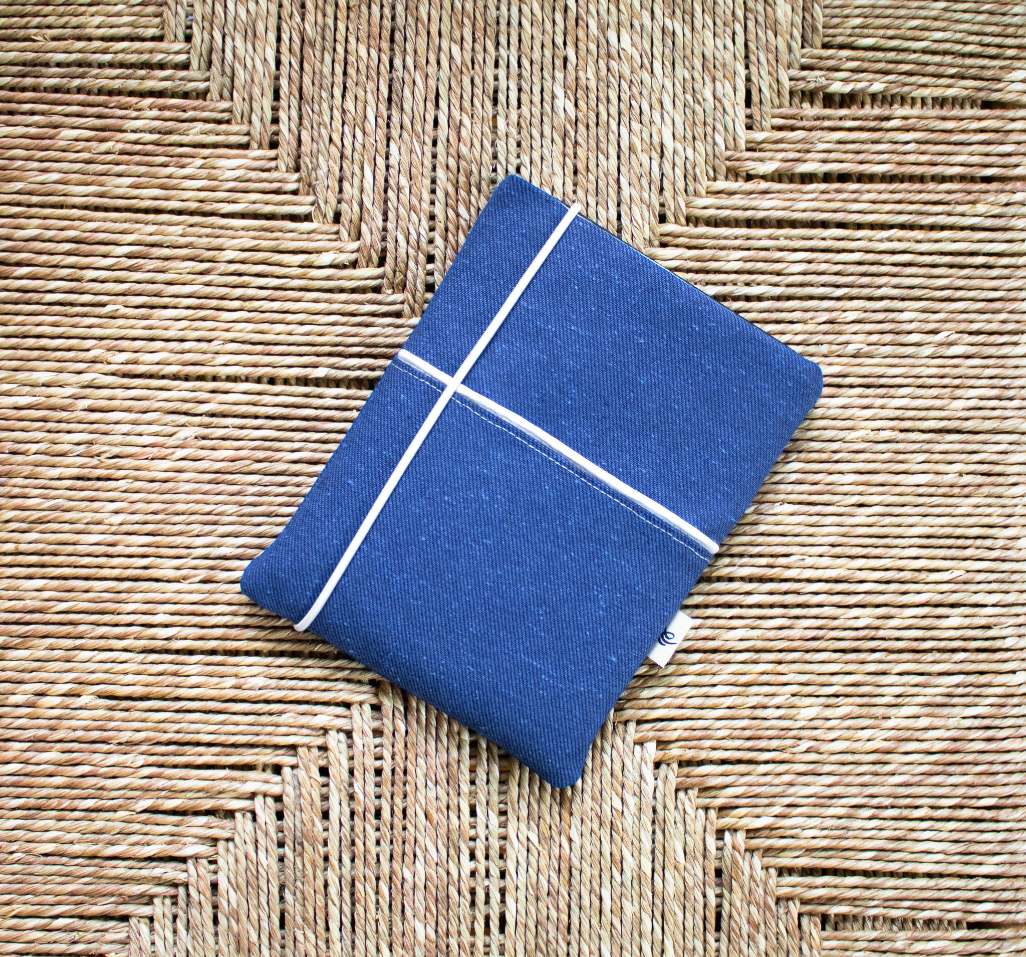 E-Reader Hülle Denim Baumwolle gepolstert