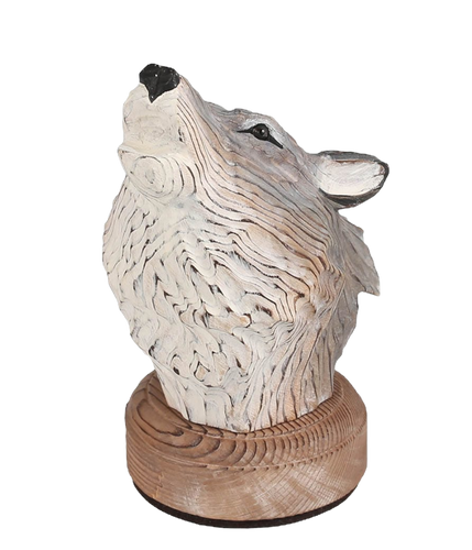 WOODEN ANIMAL HEAD WOLF | puzzle