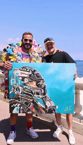 'Scouse Van Gogh' Hosts UK Debut Of His Formula 1 Artwork Collection After Exhibiting In Monaco