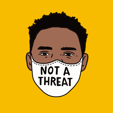 'Not A Threat' GIF to spread awareness of BLM (Credit: Giphy).