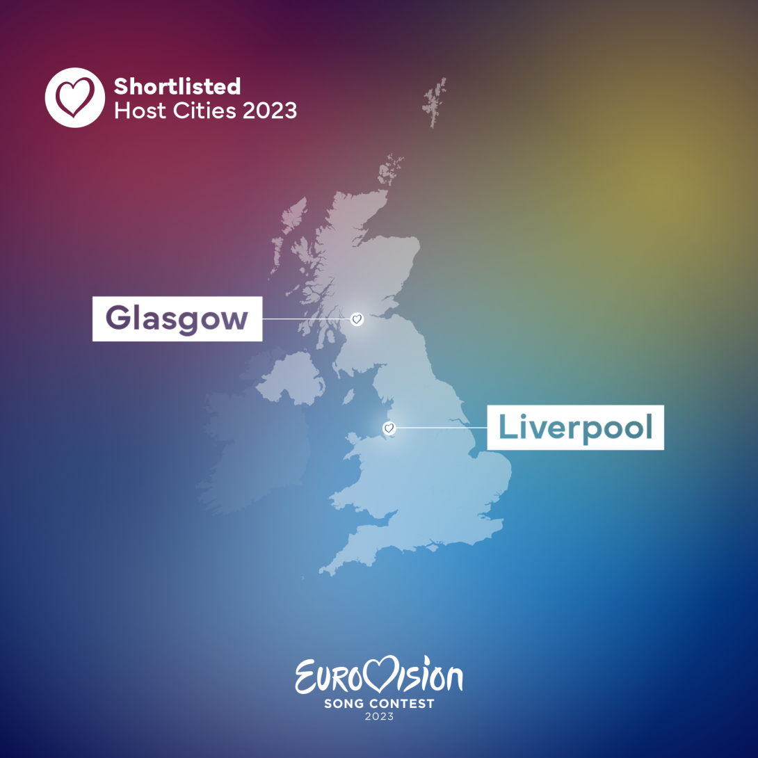 Liverpool is up alongside Glasgow in the running to be the Host City for the Eurovision Song Contest (Credit: Eurovision).