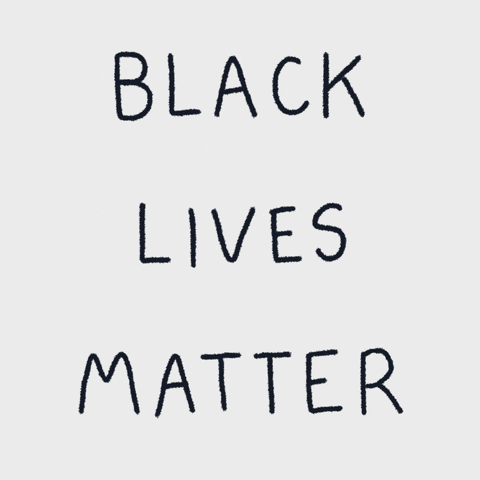 'BLACK LIVES MATTER' GIF to spread awareness of BLM (Credit: Giphy).