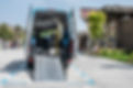moving van with ramp for the transport of disabled people or van to transport disabled pe