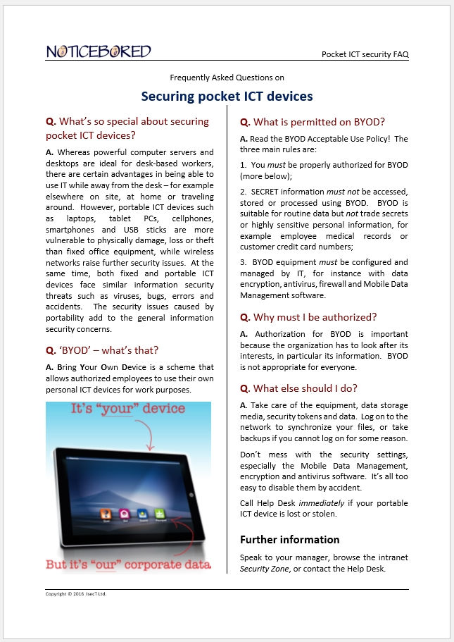 Thumbnail: Portable ICT security awareness