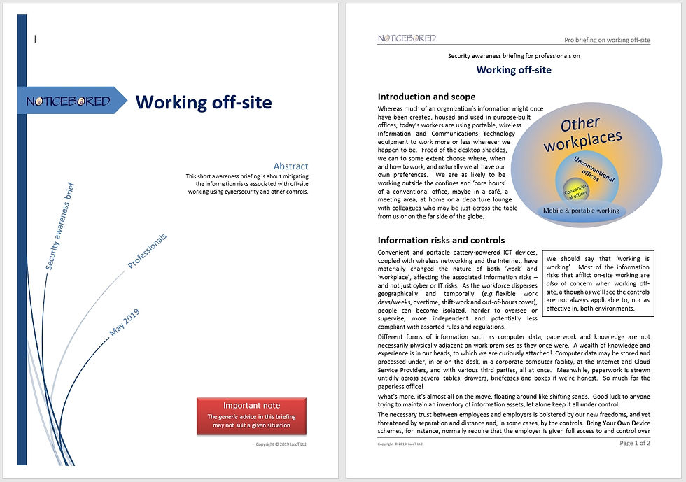Thumbnail: Working from home security awareness