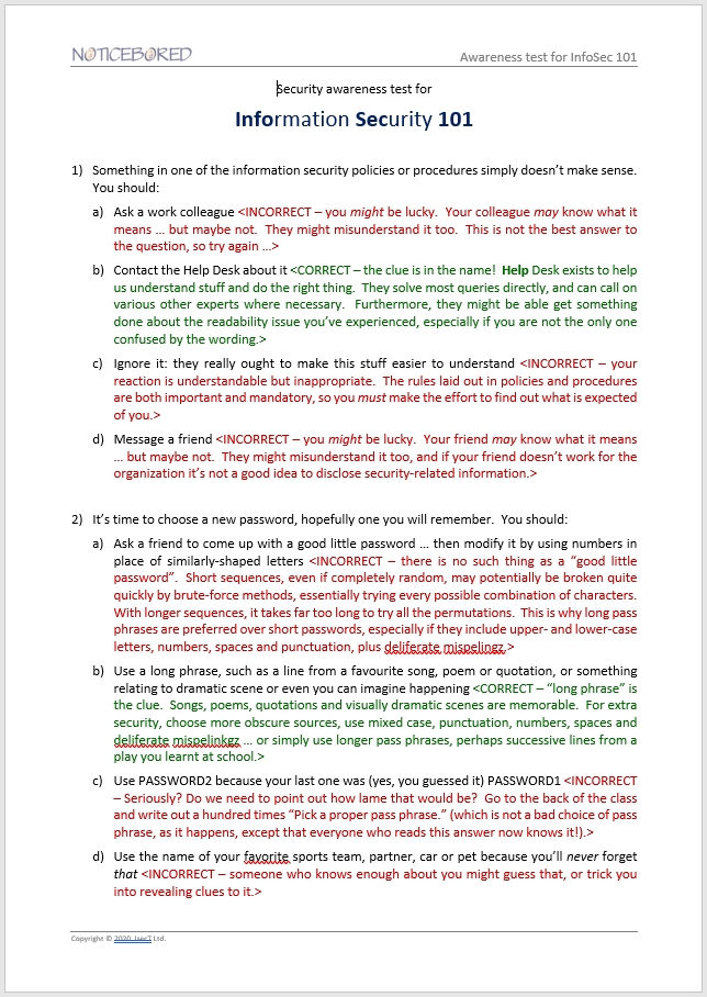 Thumbnail: InfoSec 101 security induction module