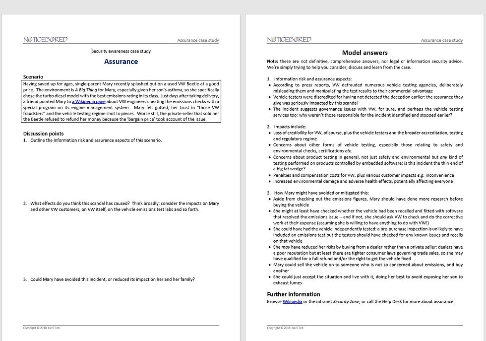 Thumbnail: Assurance awareness