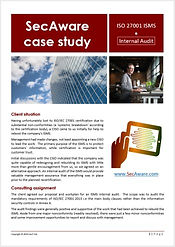SecAware ISMS audit case study