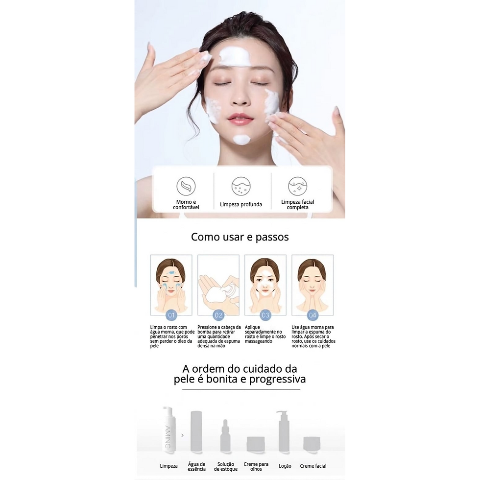 Miniatura: Espuma de Limpeza Facial com Aminoácidos 100/150ml | Limpeza Profunda