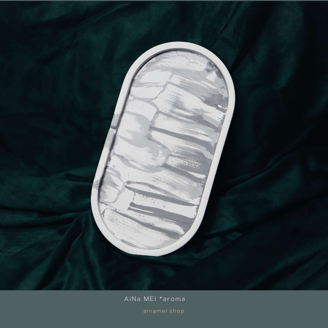 現代感低調灰水刷擴香盤