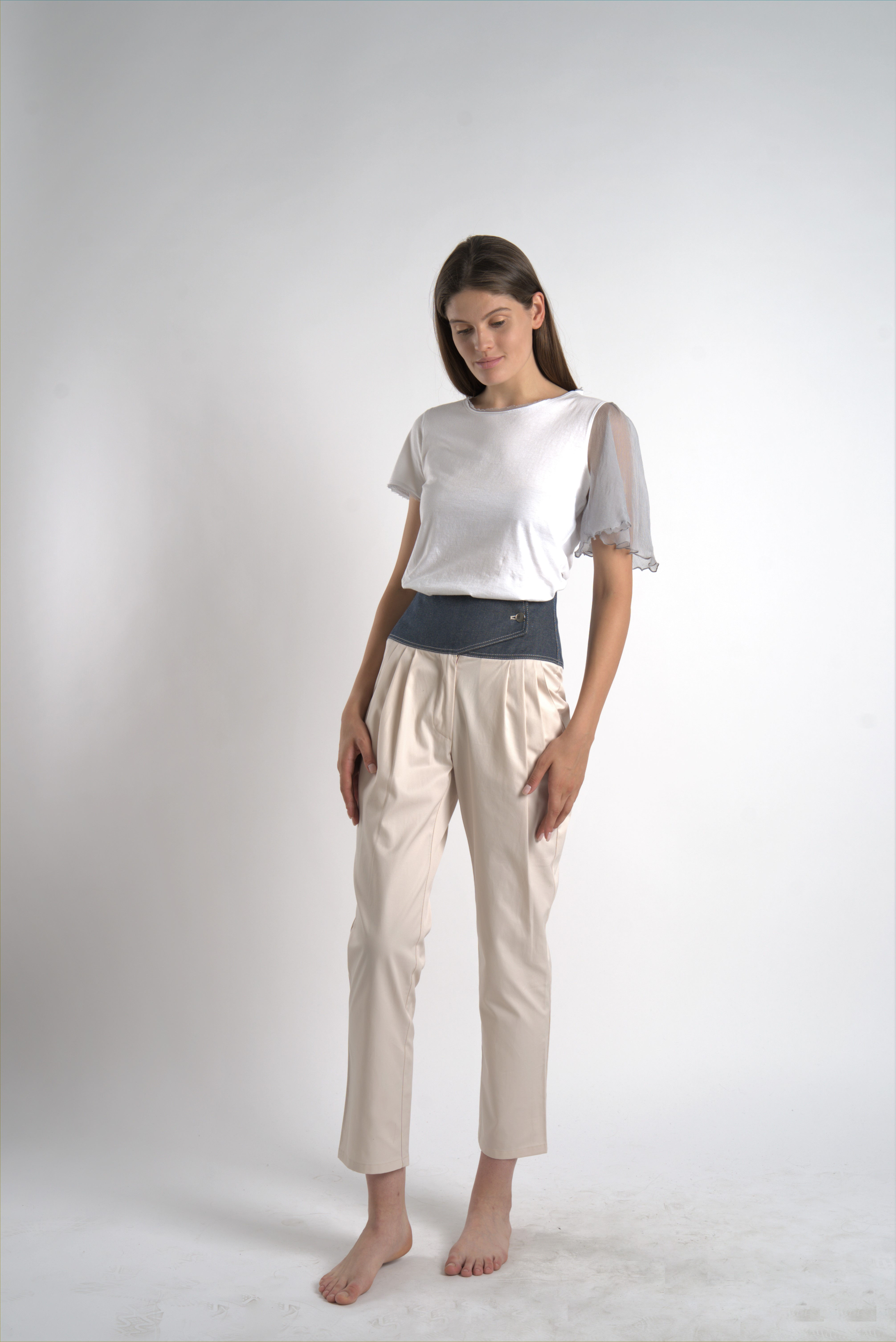 Jeans Corset Waist Pants