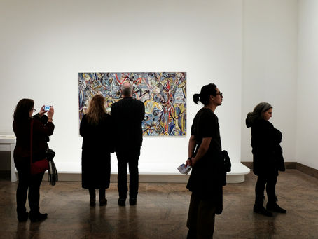 People in an art gallery