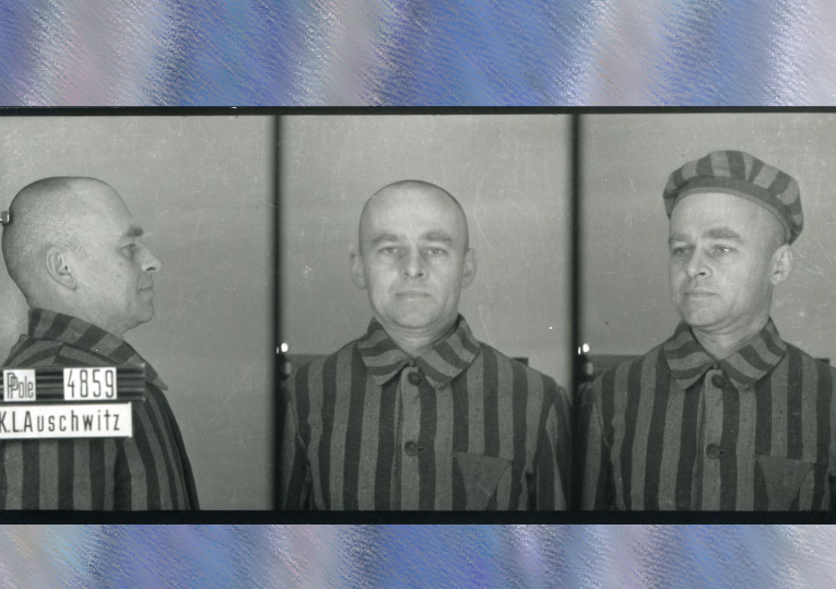 Witold Pilecki w Auschwitz jako Tomasz Serafiński więzień nr. 4859, Fot. Archiwum Państwowego Muzeum Auschwitz-Birkenau