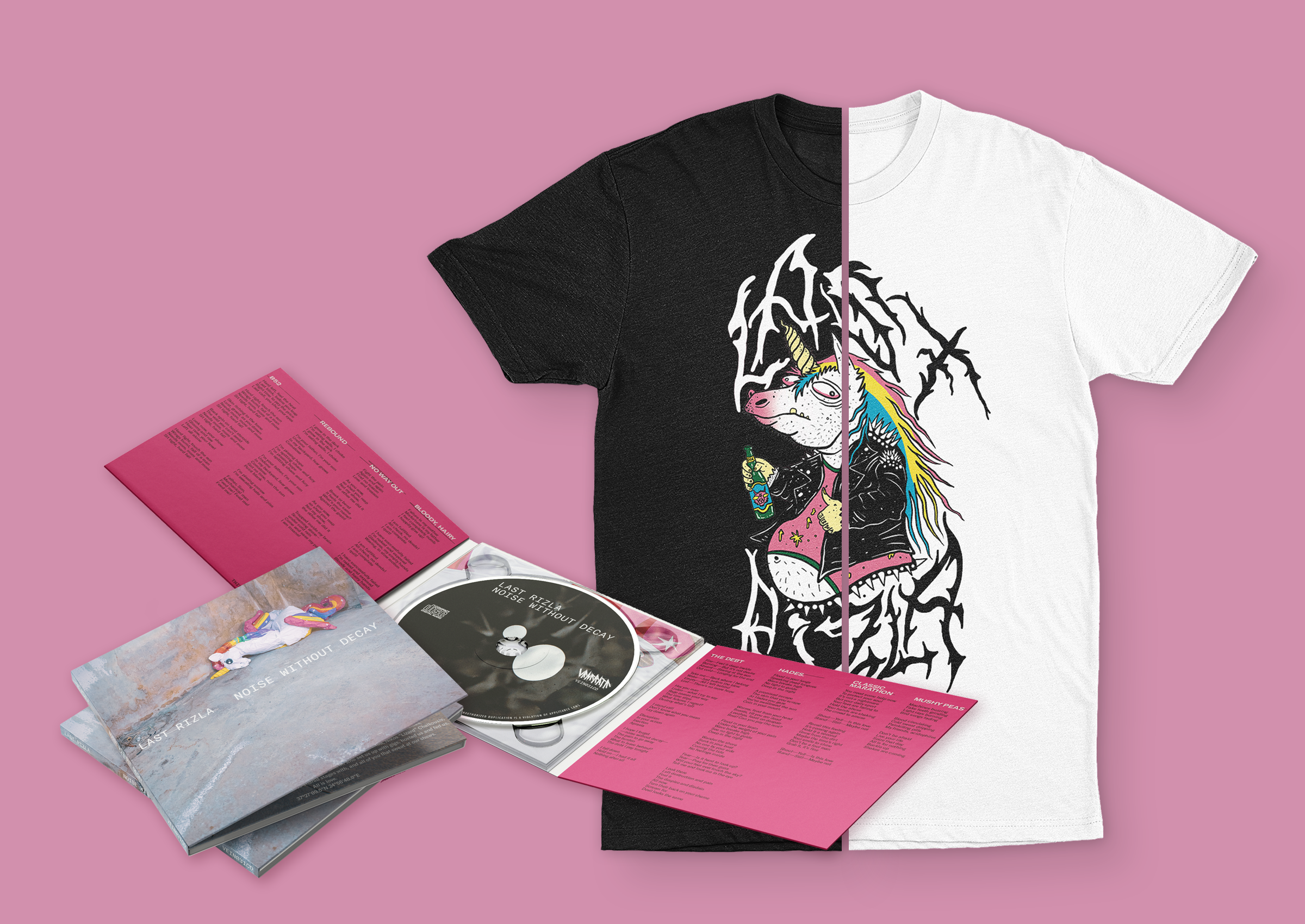 Last Rizla - Noise Without Decay CD + T Shirt Bundle