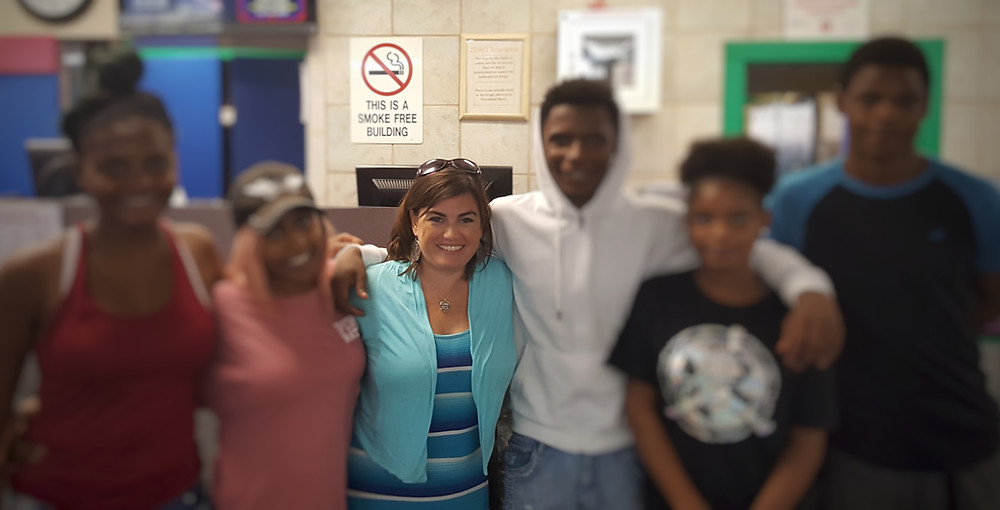 Transracial foster adoption family
