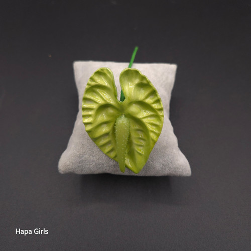 Anthurium Flower Hair Pick (Light Green) | Hapa Girls