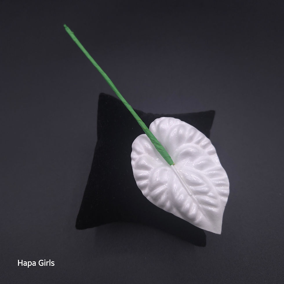 Thumbnail: Anthurium Flower Hair Pick (White)