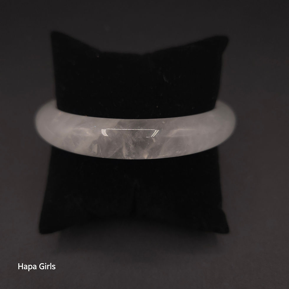 Thumbnail: 13mm, Clear Ice Quartz - Flat, 9mm Thick (Size 7.7)