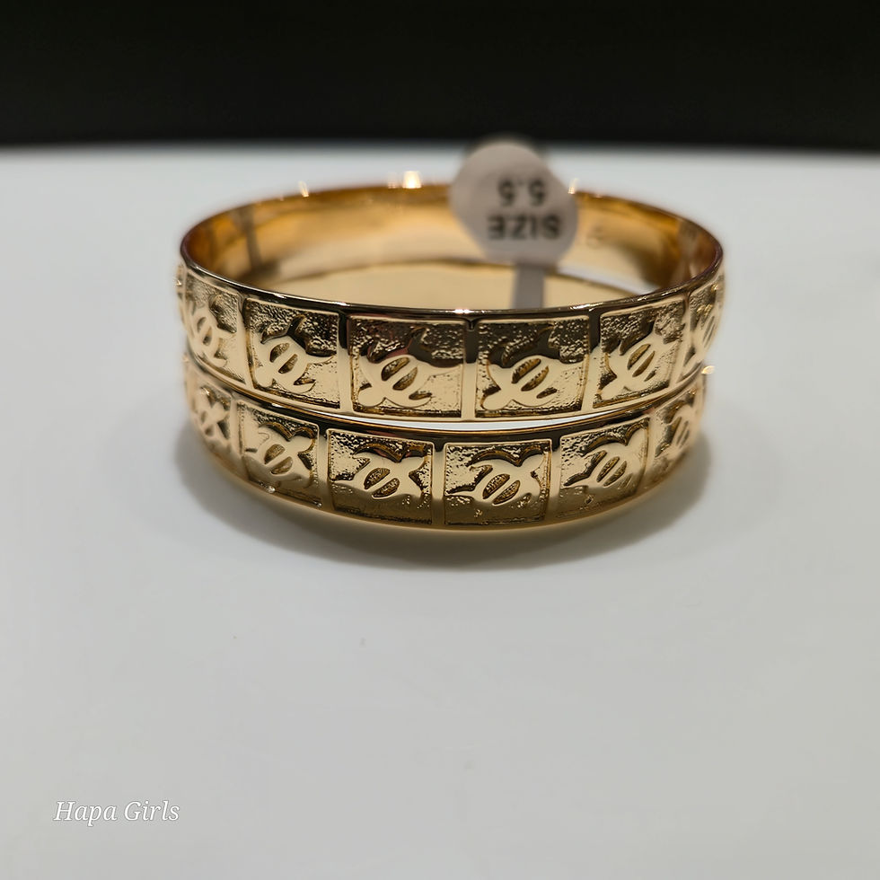 Thumbnail: 10mm Keiki Honu Scroll Bangle (Gold Filled)