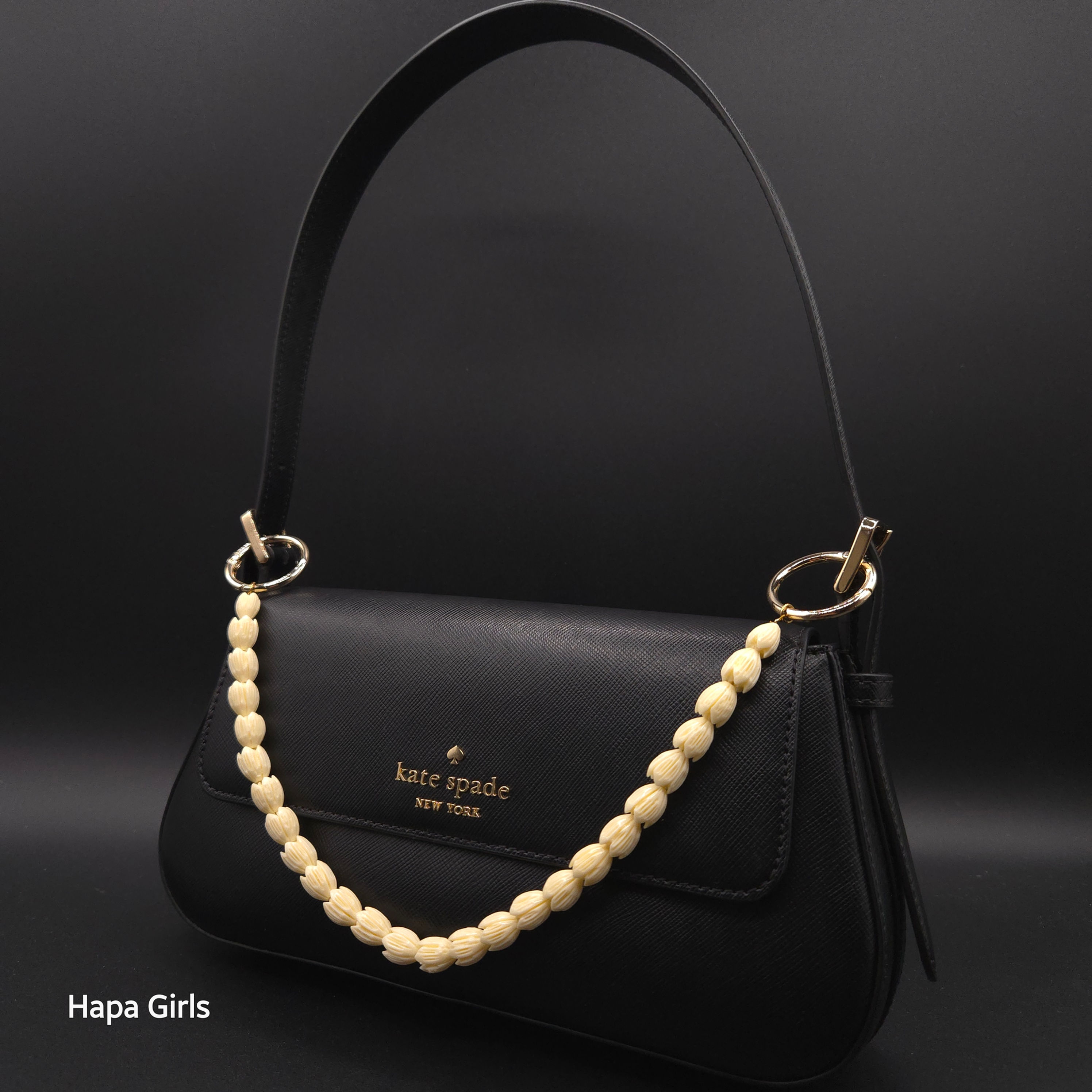 12", Single Pikake (Large) Flower Bag Lei (White)