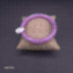 Thumbnail: 9mm, Jade Bangle Light Lavender - Flat, 8mm Thick (Size 6.7)