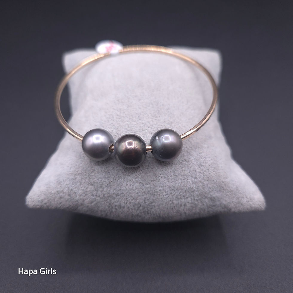 Thumbnail: Adult, 3 Tahitian Gold Filled Wire Bangle (Size 7.5-8.5)