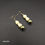 Thumbnail: Pikake 2 Drop Earrings w/ Olive Green Mother of Pearl, Med. Beads (Gold Plated