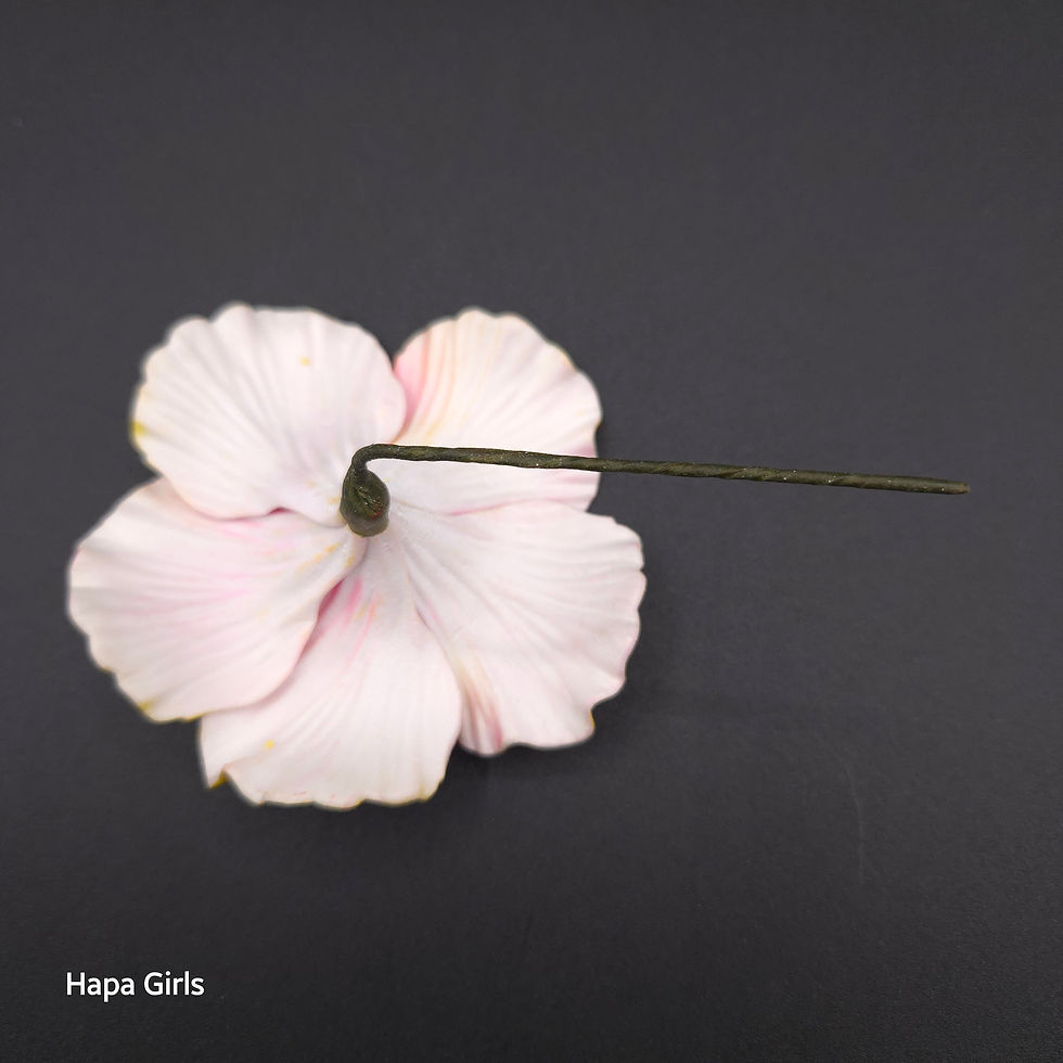 Thumbnail: Hibiscus Flower Hair Pick (Orange/Yellow/Pink)