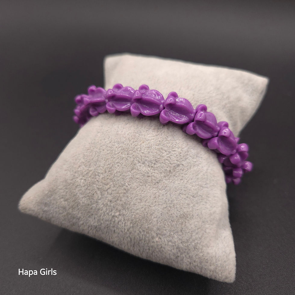 Thumbnail: Crown Flower Bracelet, Lavender (Adult)