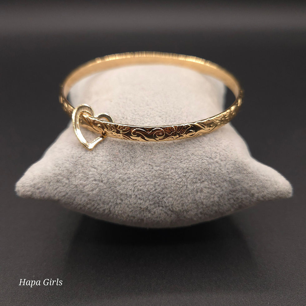 Thumbnail: 5mm Keiki Bangle (Gold Plated)