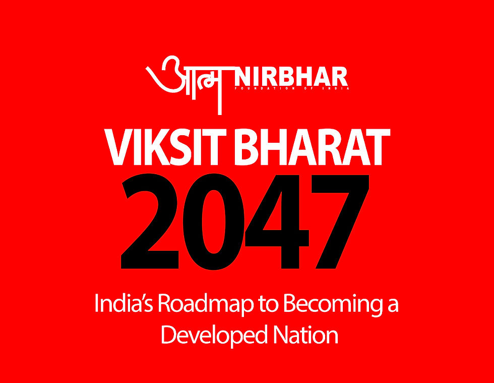 A billion dreams. One roadmap. India’s march to become a developed nation by 2047.
