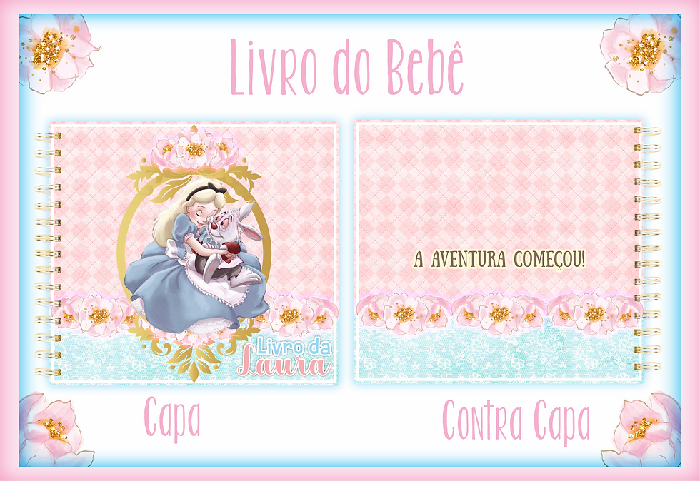 Livro do bebê Alice