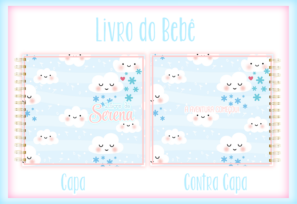 Livro do bebê Nuvens