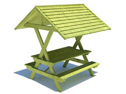 gm10-b-1 Ahşap Piknik Masası